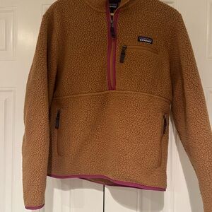 Patagonia Brown Fleece Jacket, Medium